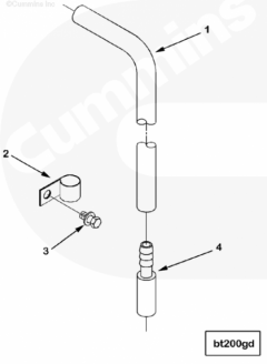  Cummins Зажим трубки сапуна