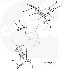  Cummins Втулка кронштейна генератора