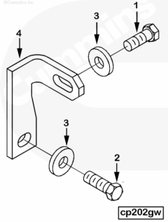  Cummins Болт крепления кронштейна воздушного компрессора