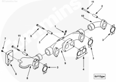  Cummins Выпускной коллектор