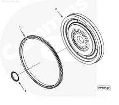  Cummins Кольцо подшипника маховика