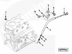  Cummins Гайка трубки уровня масла