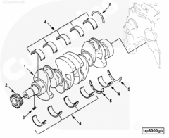  Cummins Вкладыш коренной коленвала