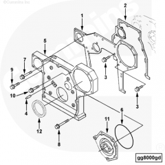  Cummins Сальник коленвала передний