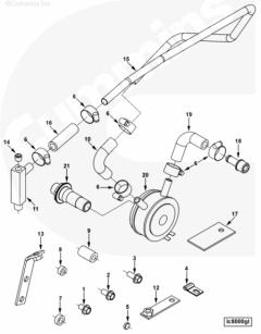  Cummins Маслоохладитель (теплообменник)