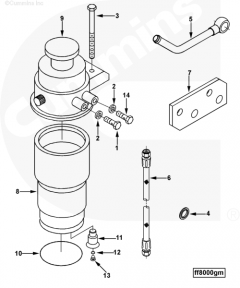  Cummins Фильтр топливный Fleetguard FF5432