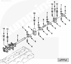  Cummins Болт регулировочный коромысла клапана
