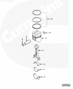  Cummins Вкладыш шатунный верхний