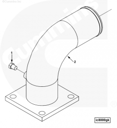  Cummins Впускной воздушный патрубок