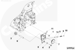  Cummins Ось шестерни масляного насоса