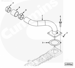  Cummins Впускной воздушный патрубок