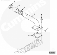  Cummins Впускной воздушный патрубок