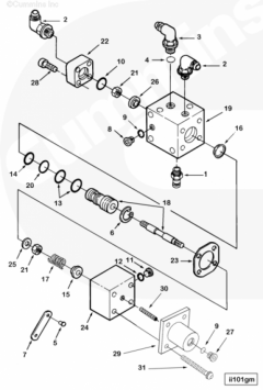  Cummins Маслораспределительный клапан
