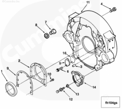 Cummins Сальник коленчатого вала