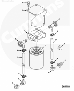  Cummins Фильтр системы охлаждения Fleetguard WF2073