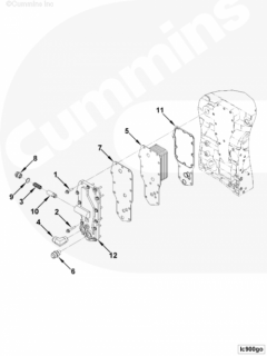  Cummins Болт крепления корпуса маслоохладителя