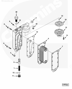  Cummins Прокладка маслоохладителя (теплообменника)