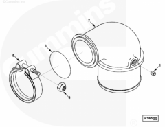  Cummins Хомут патрубка забора воздуха