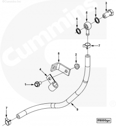  Cummins Трубка топливная фильтра