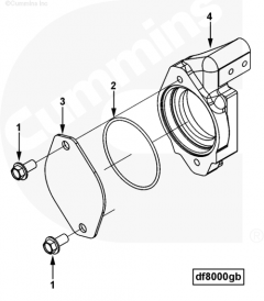  Cummins Болт крепления крышки корпуса вала отбора мощности