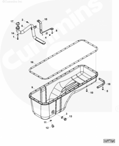  Cummins Прокладка поддона масляного картера