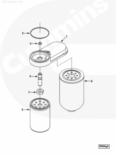  Cummins Фильтр топливный Fleetguard FF5052