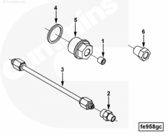  Cummins Соединитель трубки корректора наддува