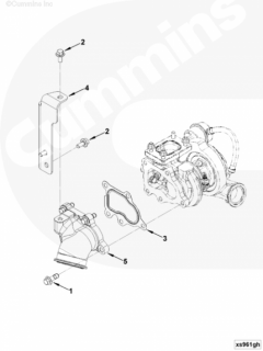 Cummins Патрубок турбины выпускной