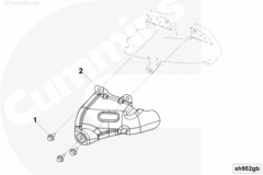  Cummins Теплозащитный экран выпускного коллектора 
