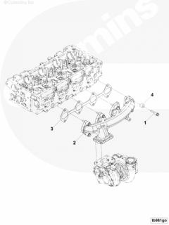  Cummins Выпускной коллектор