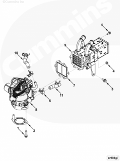  Cummins Шланг охлаждения ЕГР