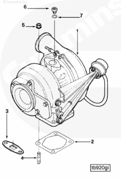  Cummins Прокладка турбины