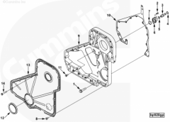 Cummins Сальник коленвала передний 