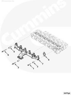  Cummins Болт крепления выпускного коллектора