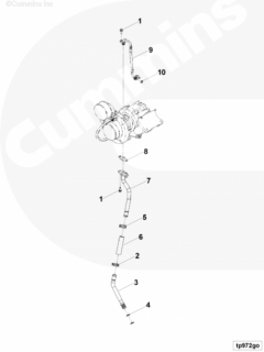  Cummins Кольцо уплотнительное трубки слива масла с турбины