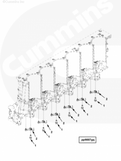  Cummins Болт крепления форсунки охлаждения поршня