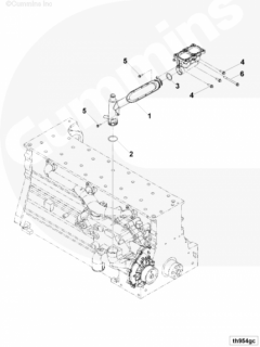  Cummins Болт крепления трубки перепускной