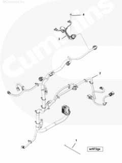  Cummins Жгут проводов на две форсунки