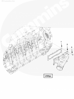  Cummins Прокладка впускного воздушного патрубка