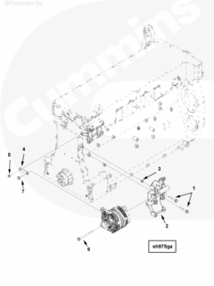  Cummins Болт крепления кронштейна генератора
