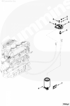  Cummins Фильтр топливный Fleetguard FS19519