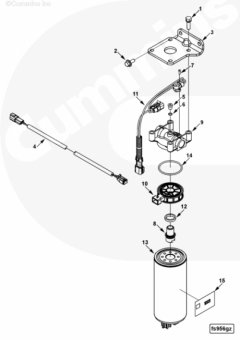  Cummins Фильтр топливный FS1003