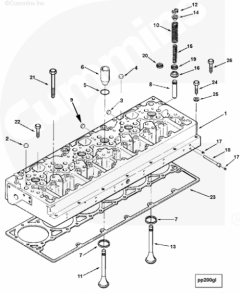 Cummins Головка блока цилиндров (ГБЦ)