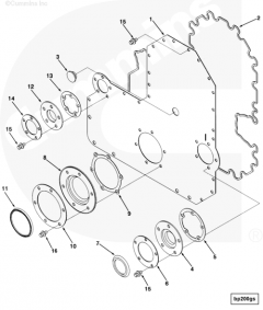  Cummins Сальник коленвала передний 