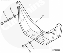  Cummins Шайба болта опоры двигателя передней