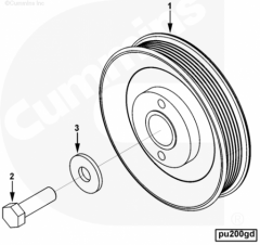  Cummins Болт крепления шкива помпы