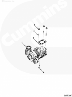  Cummins Прокладка турбокомпрессора