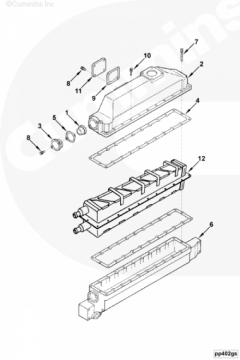  Cummins Болт крепления крышки корпуса интеркулера