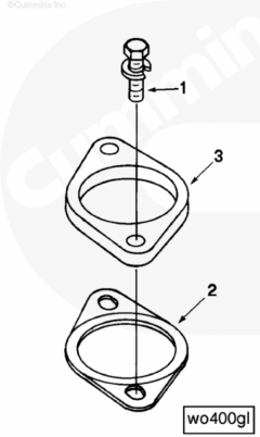  Cummins Прокладка фланца водяного коллектора
