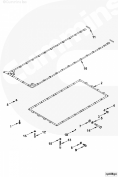  Cummins Прокладка адаптера поддона